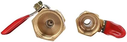 Hose Connector Adapter 1/2" Male To Female Threaded Brass Ball Valve Agriculture Garden Water Pipe Switch Water Flow Water Stop Connector 2 Pieces (Color : Silver) - Image 6