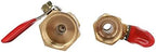 Hose Connector Adapter 1/2" Male To Female Threaded Brass Ball Valve Agriculture Garden Water Pipe Switch Water Flow Water Stop Connector 2 Pieces (Color : Silver) - Image 6