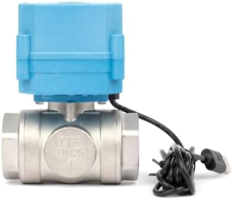 U.S. Solid 1 inch NPT WiFi Smart Motorized Ball Valve, NSF Certified Stainless Steel 3-Way 4-Position Electric Valve for Drinking Water, HVAC, Solar Bypass; USB Powered with LED Flow Window - Image 4