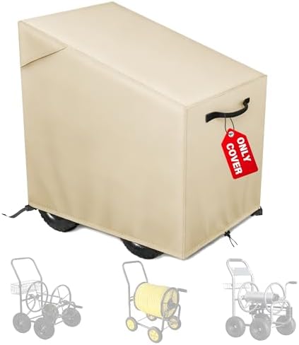 Garden Hose Reel Cart Cover,Waterproof, Dustproof and Sun-Proof Protect Your Garden Hose Reel Cart and prolong its Life(28"W x36"D x 36"H) by Bethshaya