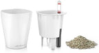 Lechuza 14900 Deltini Self-Watering Planter for Indoor and Outdoor Use, 6" x 6" x 7", White - Image 4