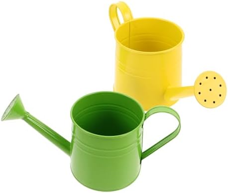 2pcs Metal Watering Can, Colored Iron Flower Jug for Arrangements by Mipcase