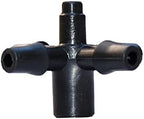 Gardening Irrigation Dripper Drip Arrow Cross Divider Flow Dripper Divider Drip Irrigation 3/5 Mm Connector with 200 Barbed Barbs (Color : Black) by Unknown