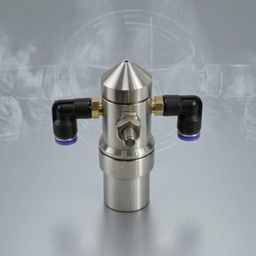 Generic Humidifier Nozzle Industrial Spray Nozzle Misting Nozzle Humidity Nozzle with Side Inlet Ports and Brass Elbows for Reliable Fine Mist Output Suitable, Style to 2 - Image 2