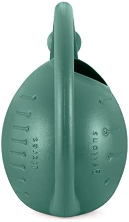2-Gallon Premium Plastic Rosette Watering Can - The HC Companies 11"x21"x13.75" in Evergreen Color - Image 6