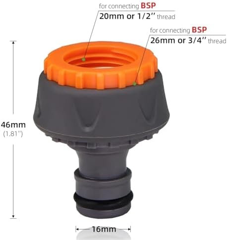 6PCS Water Hose Quick Connectors with Shut Off Valve for Garden Irrigation System - Image 2