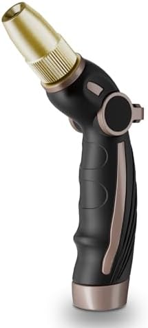 RESTMO Garden Hose Nozzle, Heavy Duty Water Hose Sprayer Nozzle, Brown by Restmo