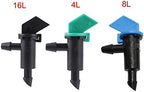 200pcs Flag Dripper 1/4" Barbed Steady Flow Micro Drip Irrigation Emitter, for Garden Bonsai Plants Flower Watering Dripper (Color : 4L) - Image 3