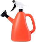 Watering Can 1.3L Atomization Watering Can Press Type Large Capacity Plastic Bottle Plants Pressure Spray Water Kettle Garden Tool(A-Orange) by Unknown