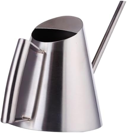 Mipcase Stainless Steel Watering Can with Long Spout Capacity Durable Metal Pot for Plants for Gardening and Houseplants by Mipcase