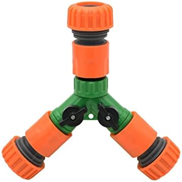 FMURY 1/2" 3/4" 2-way Tap 16mm 20mm Hose Garden Tap Y Water Splitter Irrigation Tube Splitter 1pcs(3/4) by Unknown