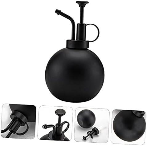 Black Stainless Steel Watering Can 500ml for Flowers and Plants Xmas - Image 5