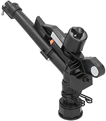 1-1/2" Impact Rain Gun Sprinkler with 2 Nozzles, Adjustable 360 Degree Automatic Rotating Garden Water Sprinkler, for Covering Large Areas, Tall Crops and Pastures Lawn Sprinkler - Image 6