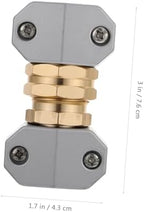 Housoutil 3 Sets Garden Hose Repair Connector Kit with Weatherproof Aluminium Alloy Material for Long Life Sturdy Hose Fitting Fastener - Image 2
