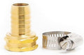 100-Pack Heavy-Duty 3/4-in. Brass Coupling with Stainless Steel Clamps (Hose Repair) by Unknown