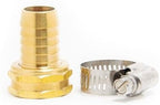 10-Pack Heavy-Duty 3/4-in. Brass Coupling with Stainless Steel Clamps (Hose Repair) by Unknown