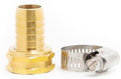 10-Pack Heavy-Duty 3/4-in. Brass Coupling with Stainless Steel Clamps (Hose Repair) by Unknown