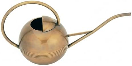 Brass Watering Can Classic Garden Tool for Indoor Outdoor Plants Elegant Durable Controlled Pour Home Gardening by Oakestry
