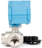U.S. Solid 1/2 inch NPT WiFi Smart Motorized Ball Valve, NSF Certified Stainless Steel 3-Way 4-Position Electric Valve for Drinking Water, HVAC, Solar Bypass; USB Powered with LED Flow Window - Image 4