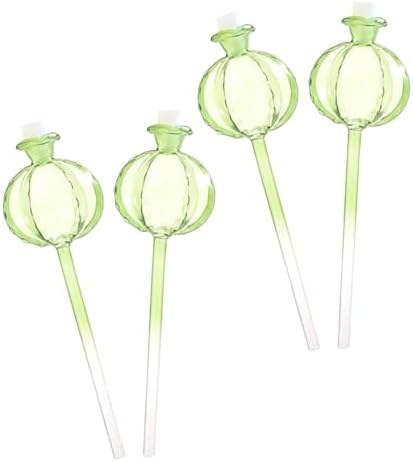 Levemolo 4pcs Plant Watering Bulb Glass Cactus Shape Automatic Hydration by levemolo
