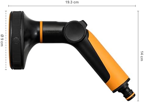 Fiskars spray gun Multi, 5 functions, stepless thumb-operated flow control, universal size, black/orange, 1065485 - Image 2