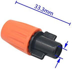 Gardening Watering System Tools Orange Adjustable Spray Nozzle Micro-Flow Head Nozzle Dripper, with Barbed Tee Thread Connector 100pcs (Color : A) - Image 2