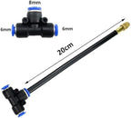 Misting Cooling System with Flexible & Adjustable Brass Sprayers, Garden Irrigation Misting Sprinkler System, Micro Spray Misting Drip Kit, for Outside Patio Garden Greenhouse Umbrella(23M(75.4ft)) - Image 6