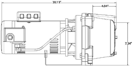A.Y. McDonald Shallow Well Jet Pump 1 HP Dual Voltage 115/230V | 6156-127 | 8310 | High Pressure Water Pump for Home, Well Pump with 30/50 Switch, Irrigation & Booster Pump, 32 GPM - Image 2
