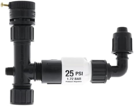 Drip Depot 1/2" Mainline Head Assembly with Filter, 25 PSI, 1 Zone, Compatible with 1/2" (0.600" ID x 0.700" OD) Poly Tubing by Drip+Depot