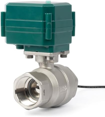 U.S. Solid 1-1/4" Smart Motorized Ball Valve - Remote App Mobile Control NSF Certified 304SS Electrical Ball Valve with Manual Switch, 5V DC USB Connection - Image 5