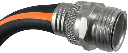 Flexon Flextreme Pro 5/8" x 100ft Performance Rubber Garden Hose – Heavy-Duty, Kink-Resistant, All-Weather Flexibility, Industrial-Grade Couplings, Durable Outdoor Watering Hose for Lawn & Garden - Image 5