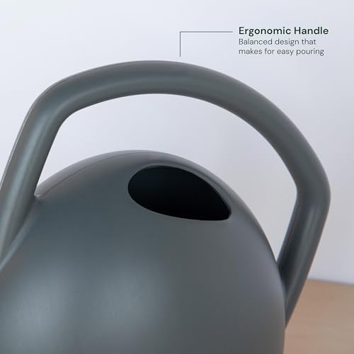 Bloem Rhino Watering Can: 2 Gallon Capacity - Charcoal - 100% Recycled Plastic Can, Easy Water Spout, One Piece Construction, for Indoor and Outdoor Use, Gardening - Image 4