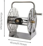 Simple Metal Hose Winder | Stainless Steel, Hose Reel, Floor Mounted, Hardware, for Garden, Yard, 50M - Image 6