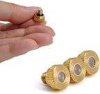 Mister nozzles brass Cooling System Brass Nozzle 10/24 UNC Brass Atomizing Nozzle Low Pressure Atomizing Sprayer used for spray disinfection, dust removal 50pc 0.5mm (0.0197in) 40pc 0.8mm（0.0315in） - Image 5