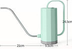 Fashion Long Spout Watering Can for Indoor Outdoor Plants 1.8L Watering Pot (Green) - Image 2