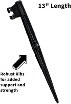 13-Inch Heavy-Duty Irrigation Support Stake for 1/4" Drip Tubing – Industrial Grade Riser Stake (100 Pack) - Image 2