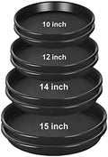 8 Pack 10Inch 12Inch 14Inch 15 Inch Plant Saucer Plastic Plant Saucer Drip Trays Plant Saucers for Indoors Outdoor Plant (10+12+14+15 inch) Black by NABAOXUN