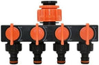 Hoses Connector Garden Hose Distributor 4-Way Faucet Hose Water Distributor Faucet Connector G1/2 G3/4 G11PCS(C-2) - Image 4
