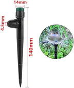 Compatible with 1 4 Inch Hose Garden Watering System Garden Diffuser Irrigation 360 Degree Rotating Nozzle Sprinkler(5pcs Scattering) - Image 2
