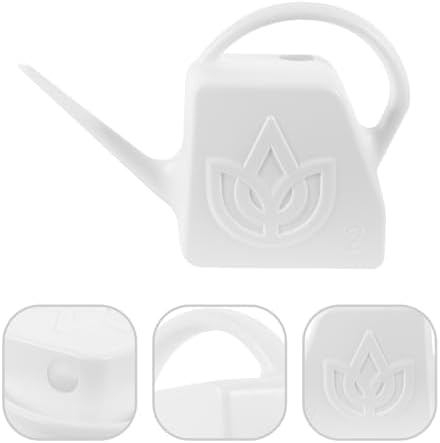 FENICAL Large 2l Watering Can for Outdoor Plants with Long Spout, White Plastic Plant Waterer for Garden and Patio Use - Image 6