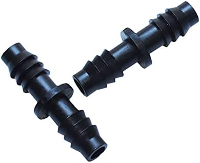 Kitchen Garden Hose Irrigation 8/11 Straight Barb Hose Connector 8/11 Drip Irrigation Barbed Double Tee Connector 3/8" Irrigation Connection Barbed/Black/3/8'' - Image 7
