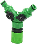 Plumbing Fittings Ball Valve Hose Connector 2-Way Garden Tap Water Splitter Y Splitter Watering Adjustable Switch Female 1/2 3/4 Garden Hose 1pcs(C) by Unknown