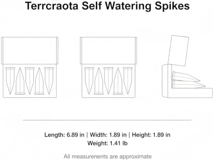 5-Pack Terracotta Self Watering Spikes for Plants, Drip Irrigation Stakes for Standard Bottles, Brown Ceramic Garden Accessories - Image 7