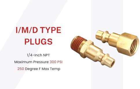 Coupler and Plug Kit, 1/4 Inch NPT, 14 Piece - Image 7