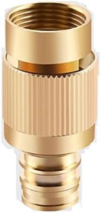 5pcs/10pcs Spray Nozzle Water Gun Brass High Pressure Direct Spray Sprinkler Quick Connector 1/2'' Garden Hose Adjustable Pressure Washer(Burgundy) by Unknown