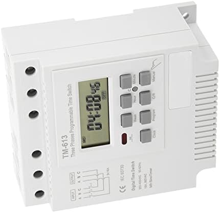 Smart Digital Programmable Timer Switch Three Phase 380V Weekly Time Relay 17 On Off Settings High Power 4KW for Industrial Equipment Water Pumps Commercial Lighting Systems - Image 3