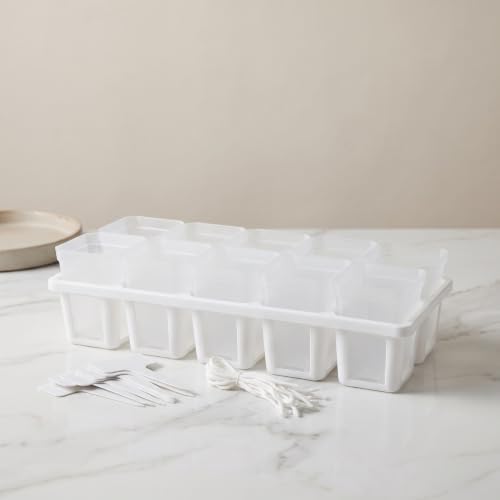 Yardwe Plastic Self Watering Seedling Cups with Tray, 2.5 Inch - Image 5