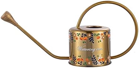 Watering Can Watering Cans Long Spout Steel Printing for Indoor Outdoor Garden Flower Plant Pot Spray Garden Tool(Gold) by Unknown