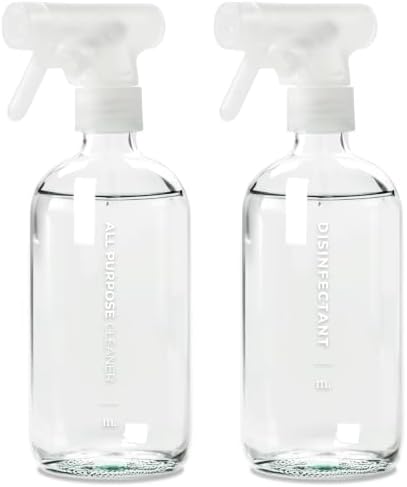 MaisoNovo Clear Glass Spray Bottle for Plants | 16.9 Oz, Pack of 2 by MaisoNovo-TheArtofSustainableLiving