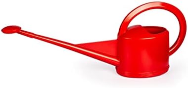 Consolidated Plastics Durable Swiss Watering Can with UV Protection, Ergonomic Handle for Indoor/Outdoor Gardening, Made in Switzerland (5 Liter, Red) by ConsolidatedPlastics